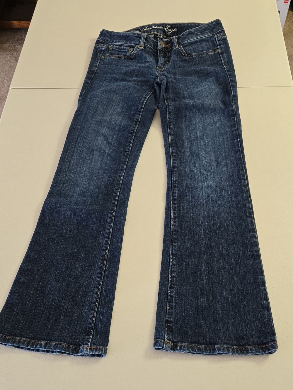 American Eagle Outfitters Women's Dark Blue Bootcut Jeans